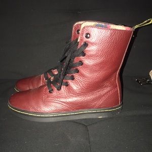Burgundy High Top Boot